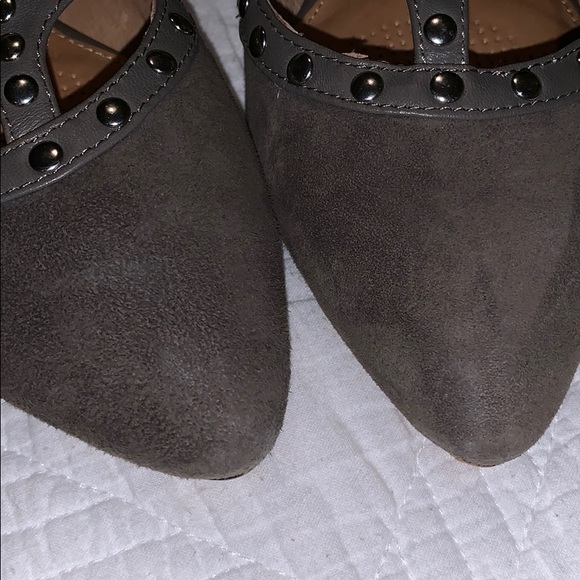 Corso Como Grey Leather Flats sz 6 - Picture 6 of 7
